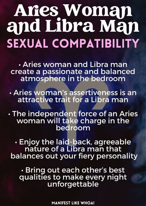 aries woman libra man sexually|libra man and aries woman compatibility.